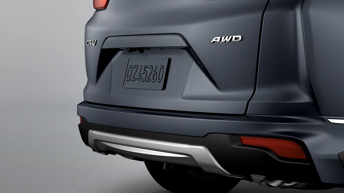 2019 Honda CR-V shown with Honda Genuine Accessory rear sport bumper.